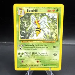 Beedrill 17/102 Rare Base Set WotC Pokemon Card NM/LP - Image 1