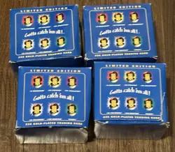 Pokemon 1999- 23k Burger King Gold Plated Card 4 Blue Box Lot- 2 Pikachu-Mewtwo - Image 4