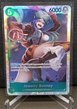 Jewelry Bonney OP07-026 Reprint SR ONE PIECE Tcg Card Game NM GREEN - Image 1