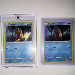 Pokemon Psyduck Detective Pikachu Basic Holo Cards 2x 7/18 Nintendo 2019 - Image 1
