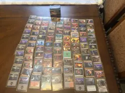 100 Magic The Gathering Cards + The Box - Image 1