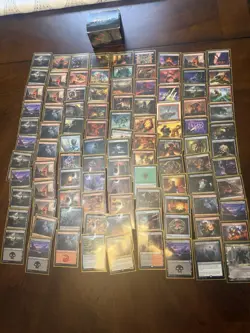 100 Magic The Gathering Cards + The Box - Image 2