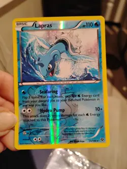 Pokemon Lapras XY 35/146 110 HP Holo Basic Card Hydro Pump Hitoshi Ariga - Image 1
