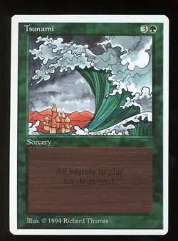 NEAR MINT+ Summer Magic Tsunami ~ Vintage MTG ~ RARER than Alpha!!! - Image 1