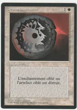 4th Edition FBB (Foreign Black Border) Italian Disenchant Magic - Image 1