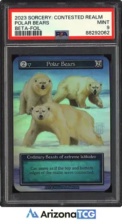 Sorcery 2023 Polar Bears Beta-Foil Sorcery: Contested Realm PSA 9 - Image 1