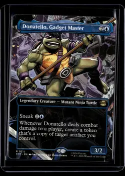 Donatello, Gadget Master (Borderless) - 212 - TMT - NM - MTG Magic the Gathering - Image 1