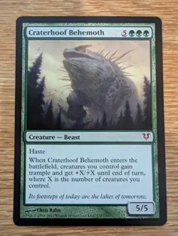 MTG Avacyn Restored Craterhoof Behemoth Mythic Rare [LP] - Image 1