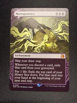Necropotence - Near Mint - Wilds of Eldraine: Enchanting Tales MtG - Image 1
