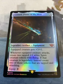 MTG ~ Anduril, Flame of the West (FOIL) ~ Lord of the Rings ~ Near Mint - Image 2