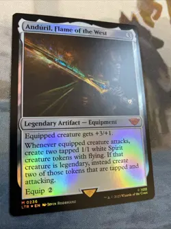 MTG ~ Anduril, Flame of the West (FOIL) ~ Lord of the Rings ~ Near Mint - Image 3