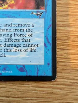 MTG Alliances Force of Will Uncommon Blue Staple [MP] Moderate Play - Image 3