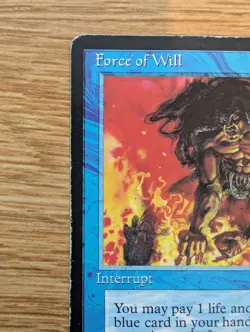 MTG Alliances Force of Will Uncommon Blue Staple [MP] Moderate Play - Image 4
