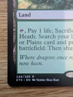 MTG Khans of Tarkir Windswept Heath Rare Fetch Land [LP] Light Play - Image 2