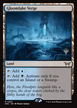 MTG Gloomlake Verge (260p/199) Duskmourn House of Horror Promos NM - Image 1