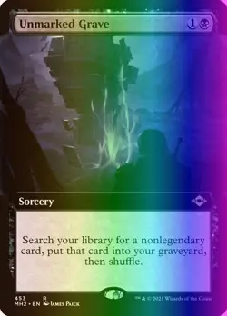 MTG Magic the Gathering Unmarked Grave (453/767) Modern Horizons 2 LP FOIL - Image 1