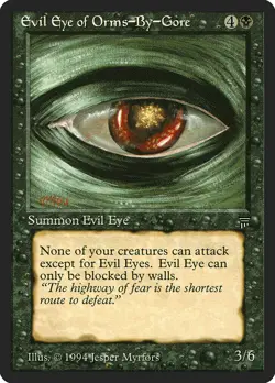 MTG Magic the Gathering Evil Eye of Orms-by-Gore (96/310) Legends LP - Image 1