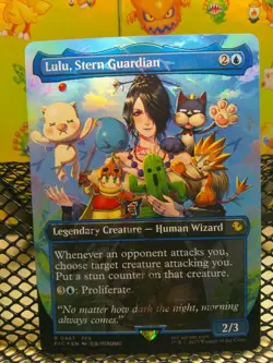 Lulu, Stern Guardian - 467 - Borderless Chocobo Track Foil MTG Final Fantasy NM - Image 1