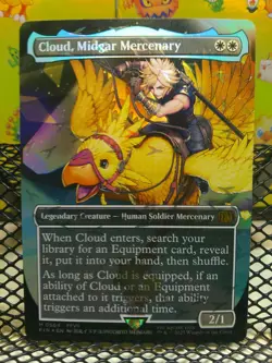 Cloud, Midgard Mercenary #564 Chocobo Track FOIL Final Fantasy MTG NM/M - Image 1
