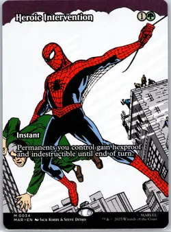 Heroic Intervention (Borderless) Normal Marvel Universe Eternal-Legal #34 NM - Image 1