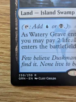 MTG Guilds of Ravnica Watery Grave Rare Shock Land [NM] Near Mint - Image 2