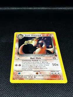 Pokemon Dark Charizard Holo 4/82 Team Rocket Set (LP) - Image 3