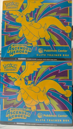 **NEW** 2 Ascended Heroes Pokemon Center Elite Trainer Box’s (2 PC ETB’s) - Image 1