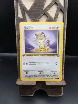 Pokemon TCG Meowth 1st Edition Jungle Set 56/64 WOTC Vintage - Image 1