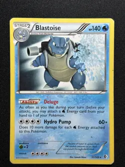2012 Pokemon Blastoise 31/149 Black & White Boundaries Crossed Non Holo - Image 1