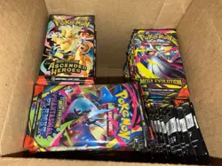 Pokemon LOT 176 SEALED Booster Packs Assortment: Prismatic Ascended Heroes Mega - Image 5