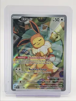 EEVEE 2023 POKEMON PRISMATIC ETB BLACK STAR PROMO #173 Q6600 - Image 1