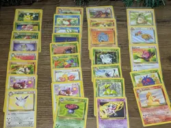 Pokemon WOTC Bulk Lot 260 Cards Base Set Jungle Fossil Team Rocket Vintage Pokem - Image 2