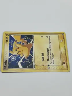 Pokemon Pikachu TCG EX Emerald Card 60/106 Regular Common 2005 Damaged - Image 5