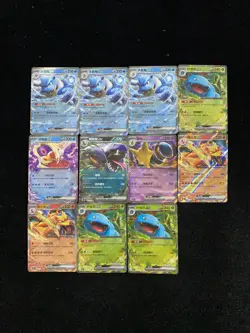 2025 Pokemon TCG S-Chinese Blastoise ex Venusaur ex 151C 009/151 RR Lot*11 LL53 - Image 2