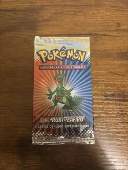 Ruby & Sapphire / Ruby Zafiro EX Booster Pack Spanish - Factory Sealed - Image 1