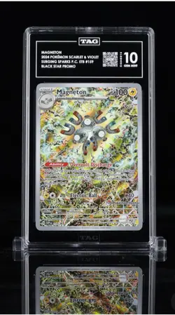 MAGNETON Pokemon Center Stamp PROMO SVP 159 TAG 10 PSA - Image 1