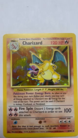 Pokemon TCG Charizard Holo Rare #4/102 Base Set Unlimited Ebay Authentified - Image 2