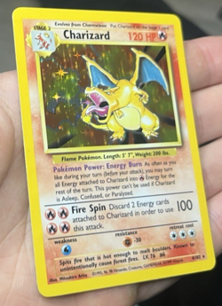 Pokemon TCG Charizard Holo Rare #4/102 Base Set Unlimited Ebay Authentified - Image 3