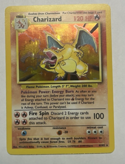 Pokemon TCG Charizard Holo Rare #4/102 Base Set Unlimited Ebay Authentified - Image 5