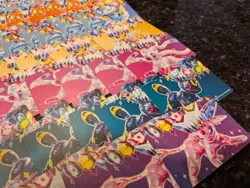 Pokemon Prismatic Surprise Box Dividers Only Lot Of 95+ Eeveelution Dividers - Image 5