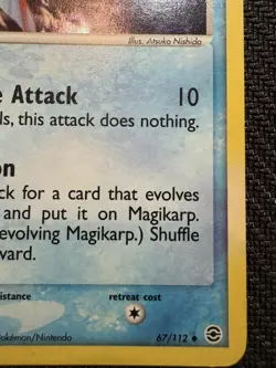 Pokemon TCG Magikarp EX FireRed & LeafGreen Reverse Holo 67/112 LP Excellent - Image 4