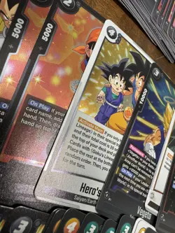 223 Dragon Ball TCG Saiyan's Pride bulk cards including 18 rares and 1 leader NM - Image 3