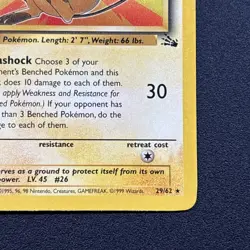 Raichu 29/62 Fossil Non-Holo Pokemon Card WOTC Neat Mint NM - Image 5