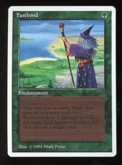 NM/MINT Summer Magic Fastbond ~ Vintage MTG ~ RARER than Alpha!!! - Image 1