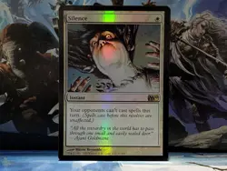 MTG Silence FOIL M10 NM Magic Old Foil Rare - Image 1