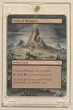 VAULT OF WHISPERS (MRD) MTG Magic Hand Painted Altered Extended Art STAPLE LAND - Image 1