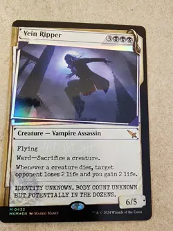 Vein Ripper - #433 (Showcase) (Invisible Ink) Murders at Karlov Manor - Mtg - Image 1