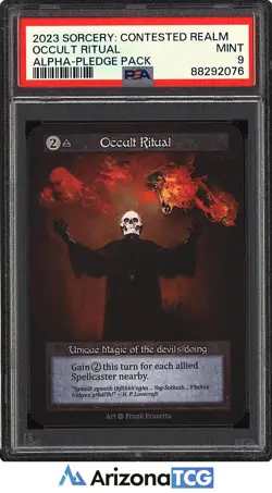 Sorcery 2023 Occult Ritual Alpha-Pledge Pack Sorcery: Contested Realm PSA 9 - Image 1