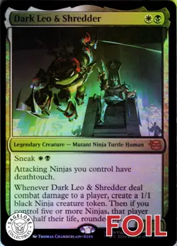 MTG Dark Leo & Shredder (142) | NM Foil | TMNT {TMT} - Image 1