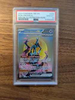 Iron Crown Ex 206/162 Special Illustration Rare Temporal Forces Pokemon PSA 10 - Image 1